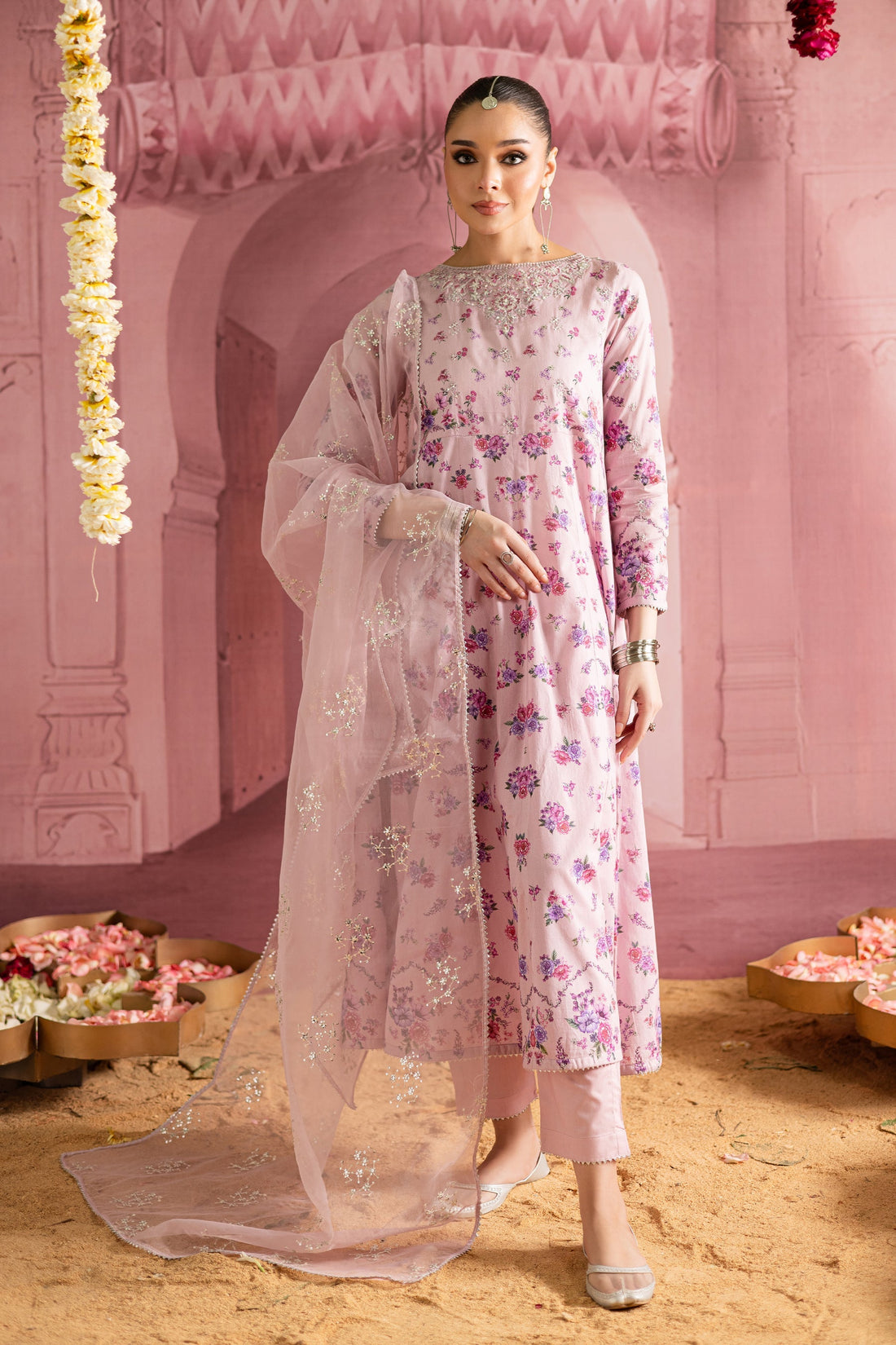 Batik | Chargbagh | Flora -  Batik Ladies Clothes - Original Designer Dress - House of Maryam