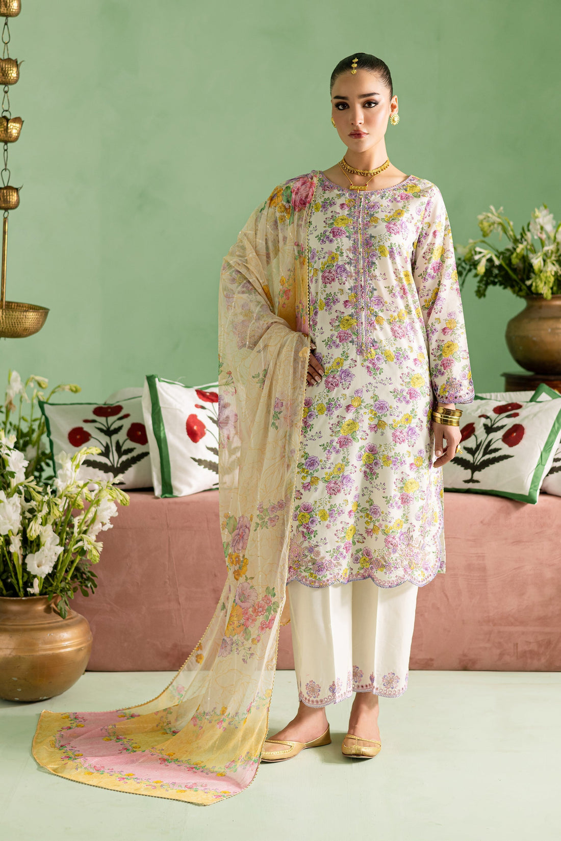 Batik | Chargbagh | Kylie -  Batik Ladies Clothes - Original Designer Dress - House of Maryam