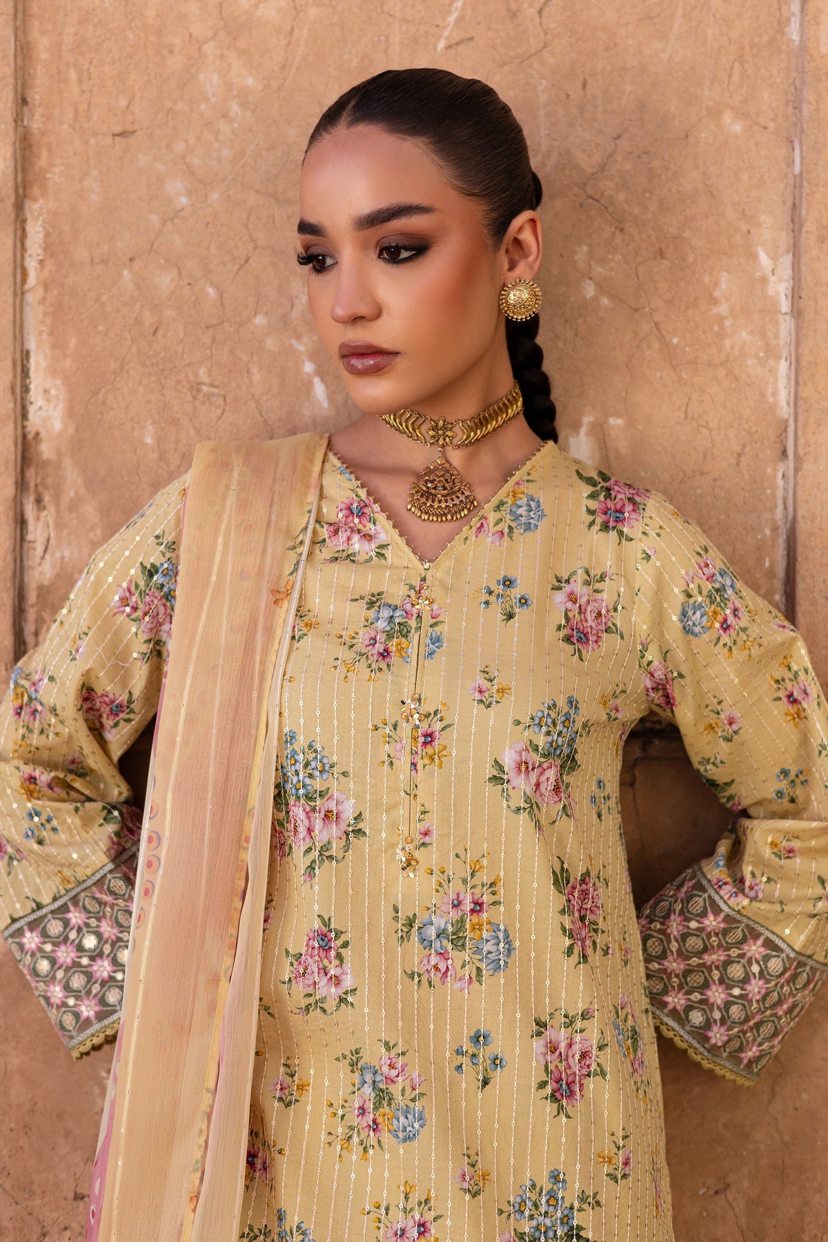 Batik | Chargbagh | Pikachu -  Batik Ladies Clothes - Original Designer Dress - House of Maryam