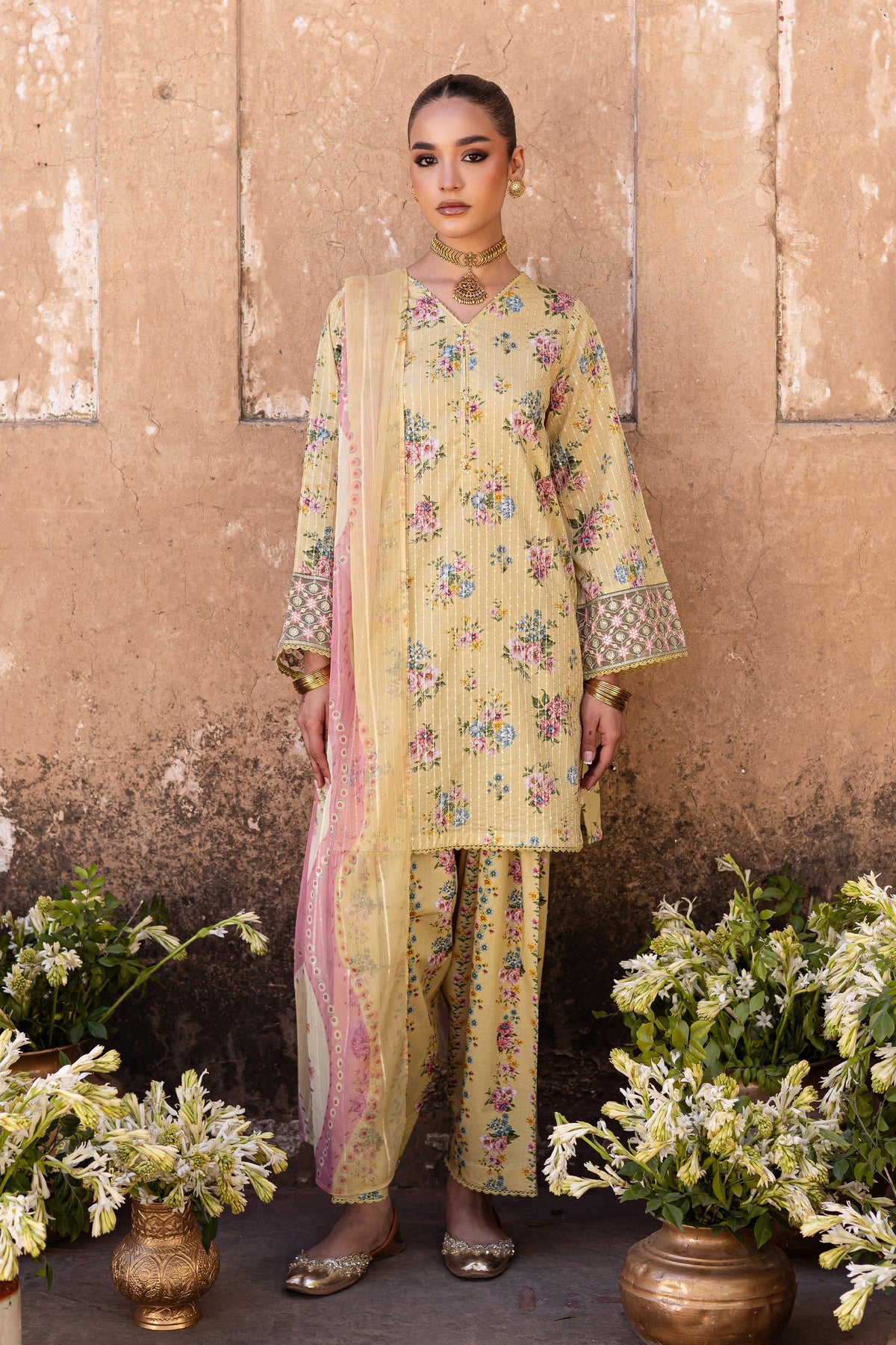 Batik | Chargbagh | Pikachu -  Batik Ladies Clothes - Original Designer Dress - House of Maryam