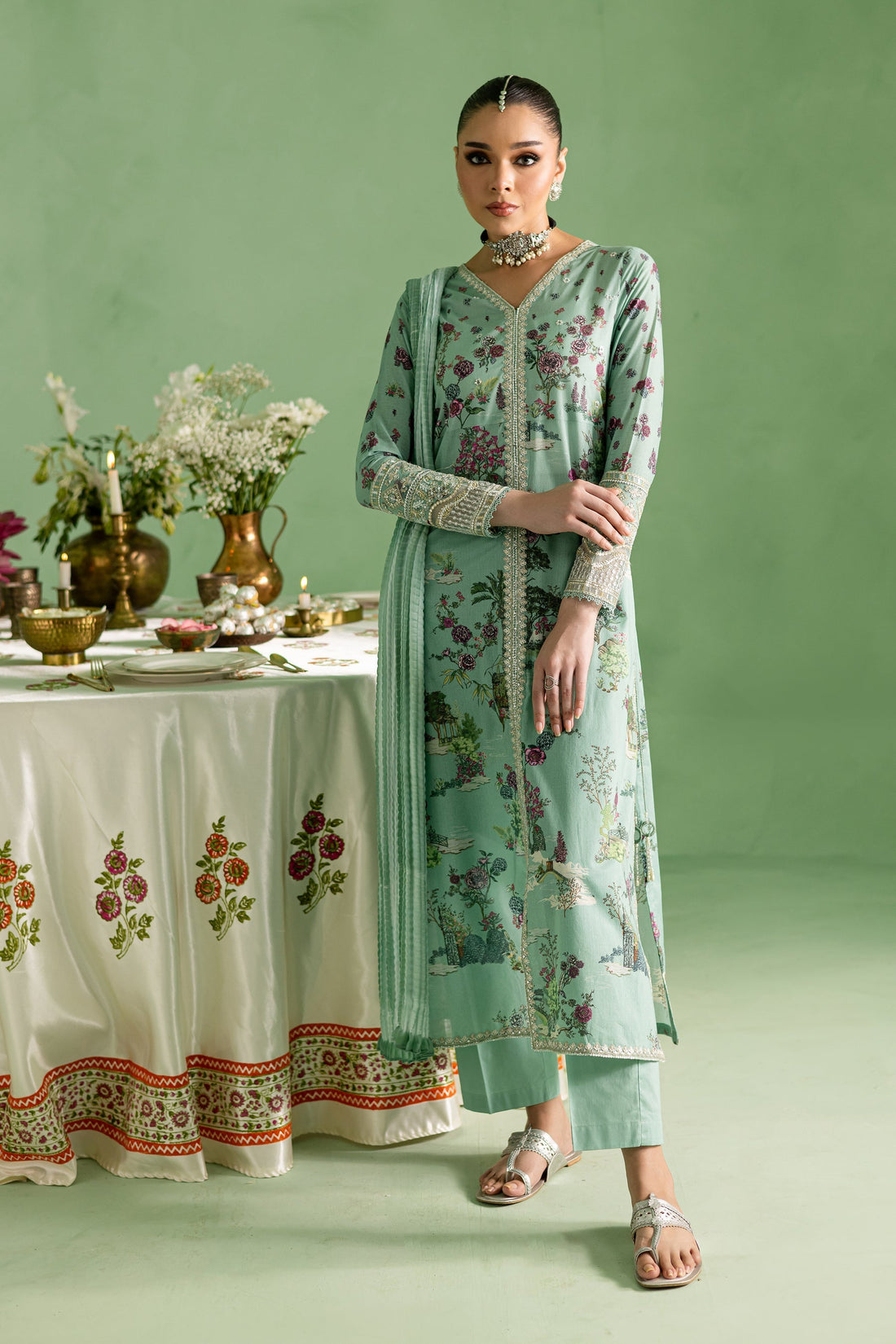 Batik | Chargbagh | Crepe -  Batik Ladies Clothes - Original Designer Dress - House of Maryam