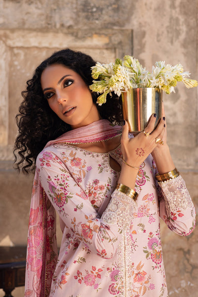 Batik | Chargbagh | Pink Lilly -  Batik Ladies Clothes - Original Designer Dress - House of Maryam