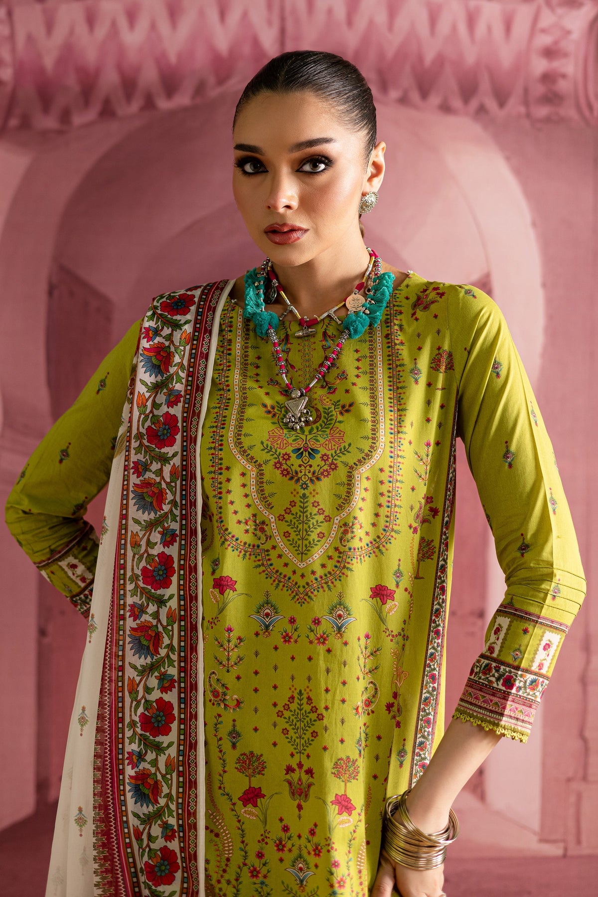 Batik | Chargbagh | Moss -  Batik Ladies Clothes - Original Designer Dress - House of Maryam