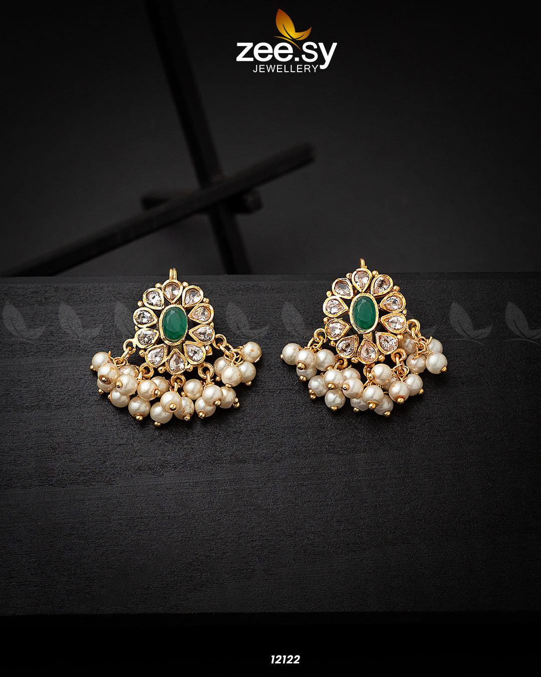 Beads Studs Earrings -  Zeesy Earrings - Original Designer Dress - House of Maryam