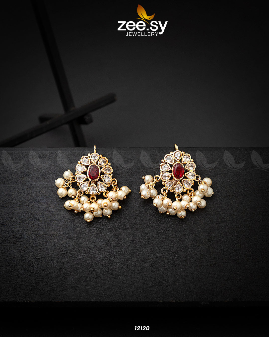 Beads Studs Earrings -  Zeesy Earrings - Original Designer Dress - House of Maryam