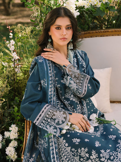 Mahnur | Dahlia Luxury Lawn 25 | Bella -  Mahnur Ladies Clothes - Original Designer Dress - House of Maryam