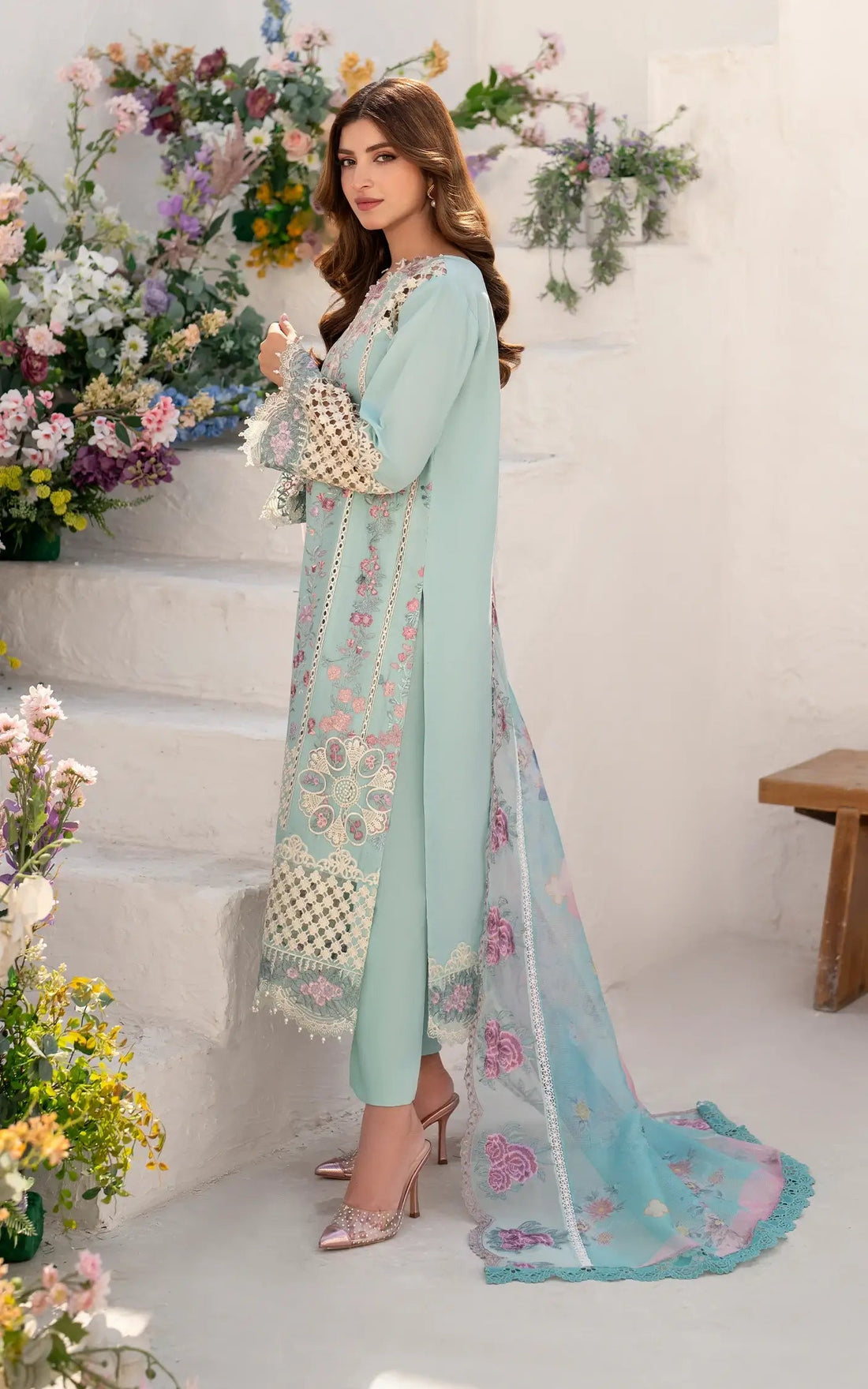 Asifa and Nabeel | Azalia Summer 25 | Bells of Ireland (AZL25-10) -  Asifa and Nabeel Ladies Clothes -  House of Maryam