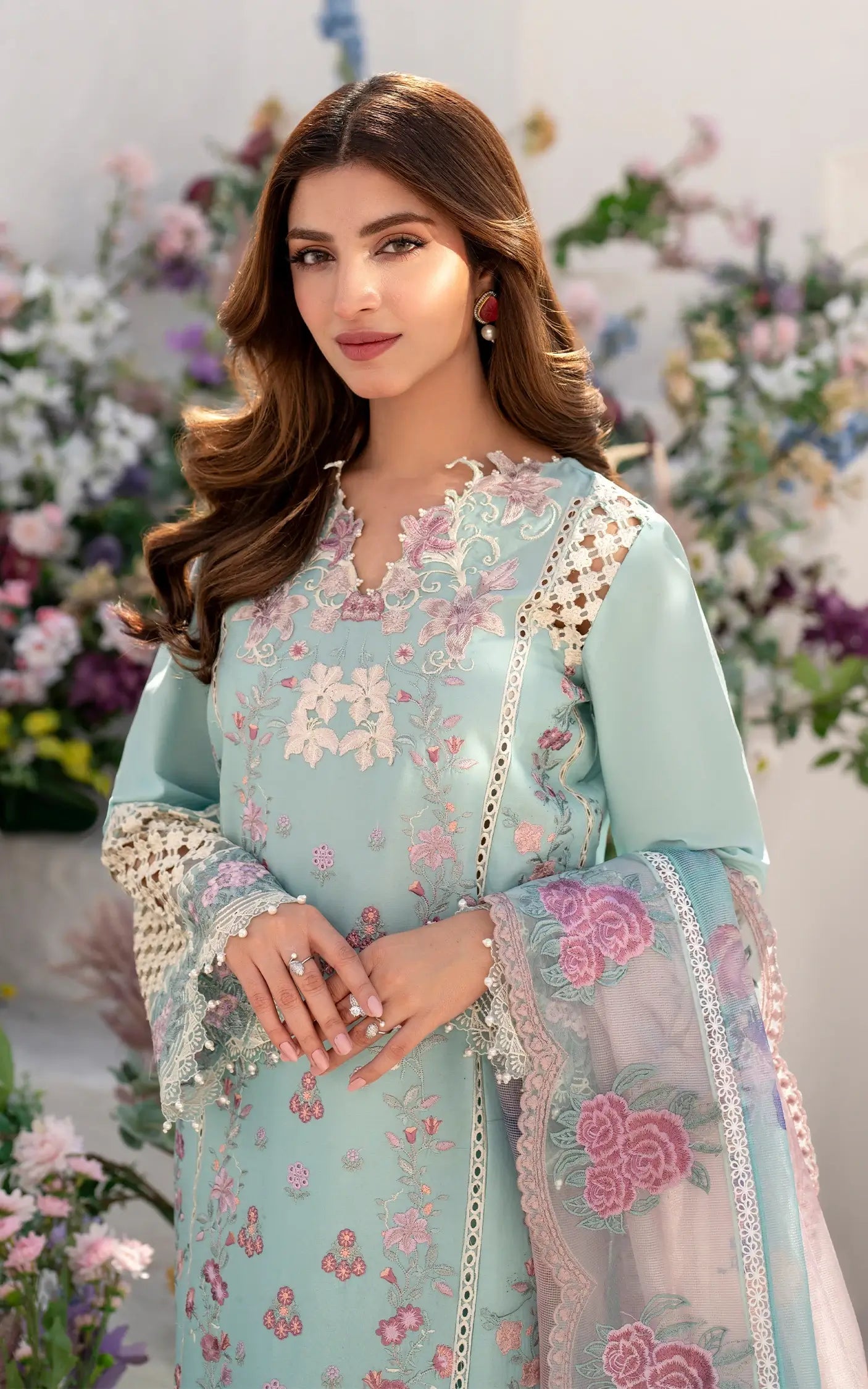Asifa and Nabeel | Azalia Summer 25 | Bells of Ireland (AZL25-10) -  Asifa and Nabeel Ladies Clothes -  House of Maryam