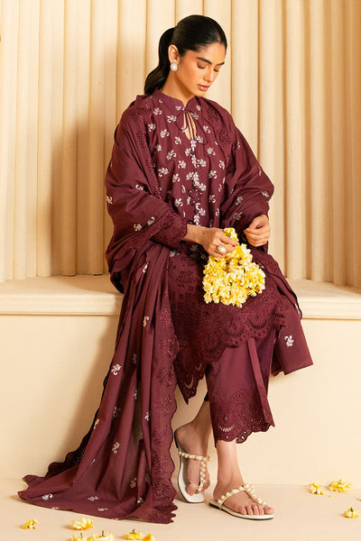 Cross Stitch | Exclusive Pret | Celestial Berry -3PC (Shirt, Trouser & Dupatta)