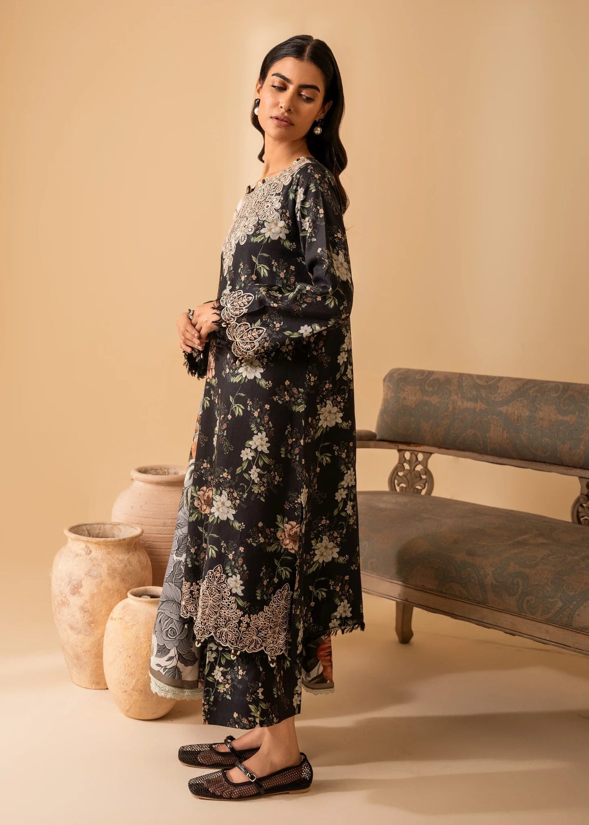 Nureh | Shades of Winter | ELARA (AZ-01) -  Nureh Ladies Clothes - Original Designer Dress - House of Maryam