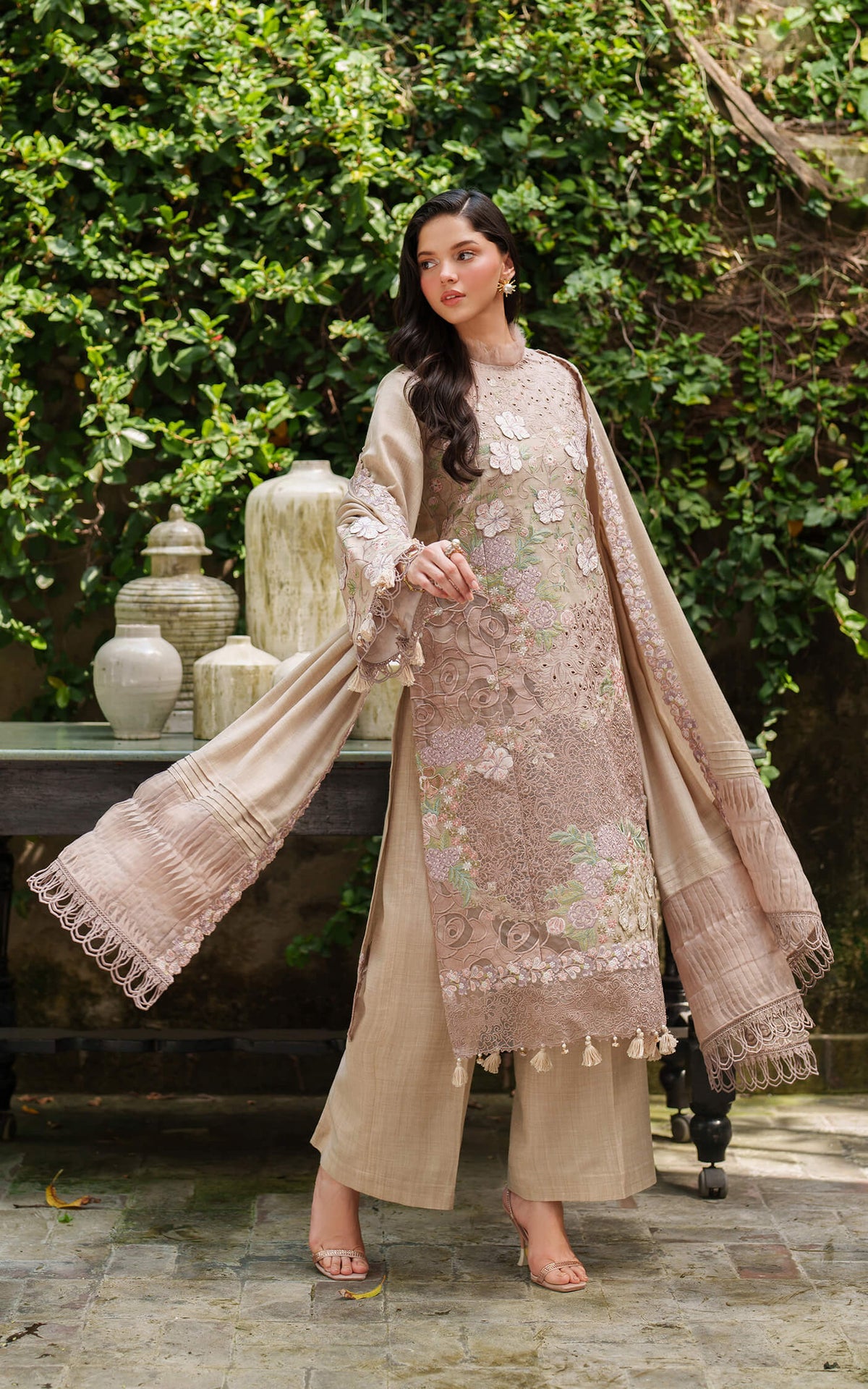 Asifa and Nabeel | Pashmina Luxe 25 | Blanc LWC25-03, image 6