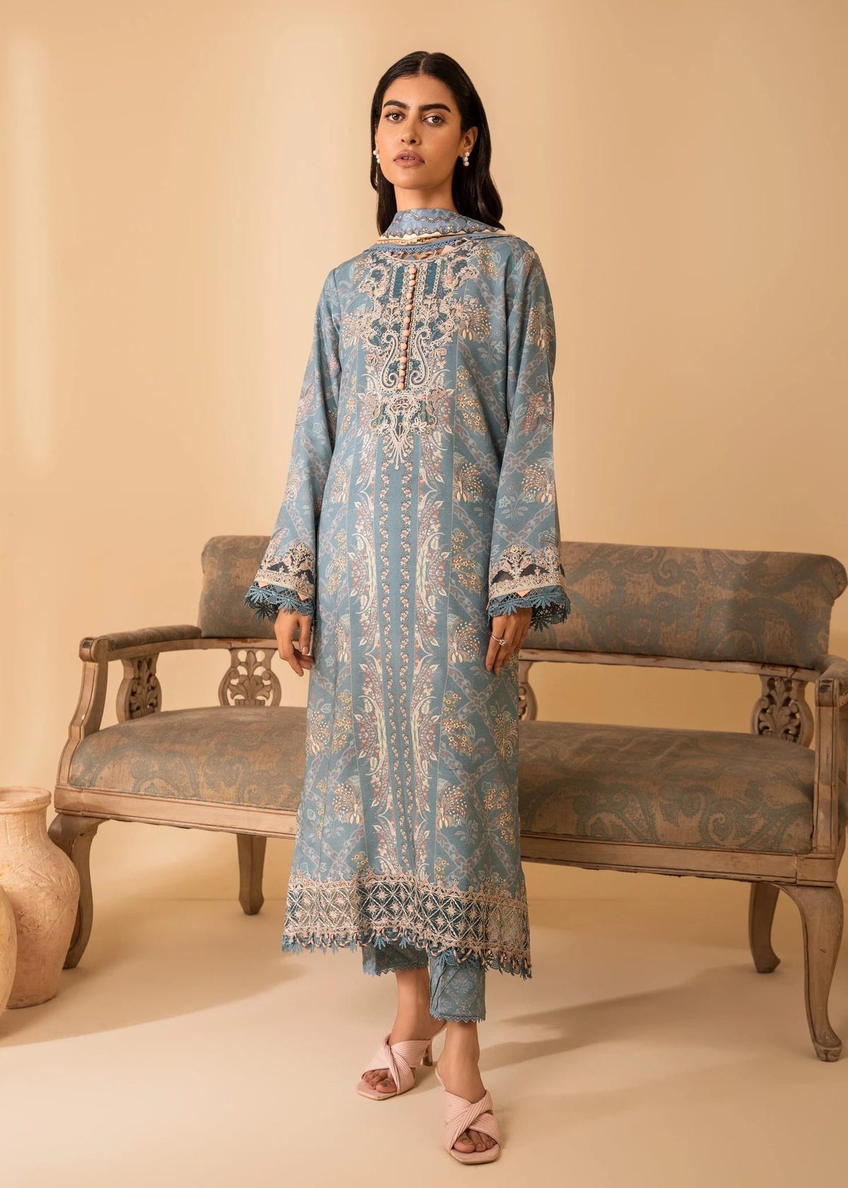 Nureh | Shades of Winter | SERENA (AZ-05) -  Nureh Ladies Clothes - Original Designer Dress - House of Maryam