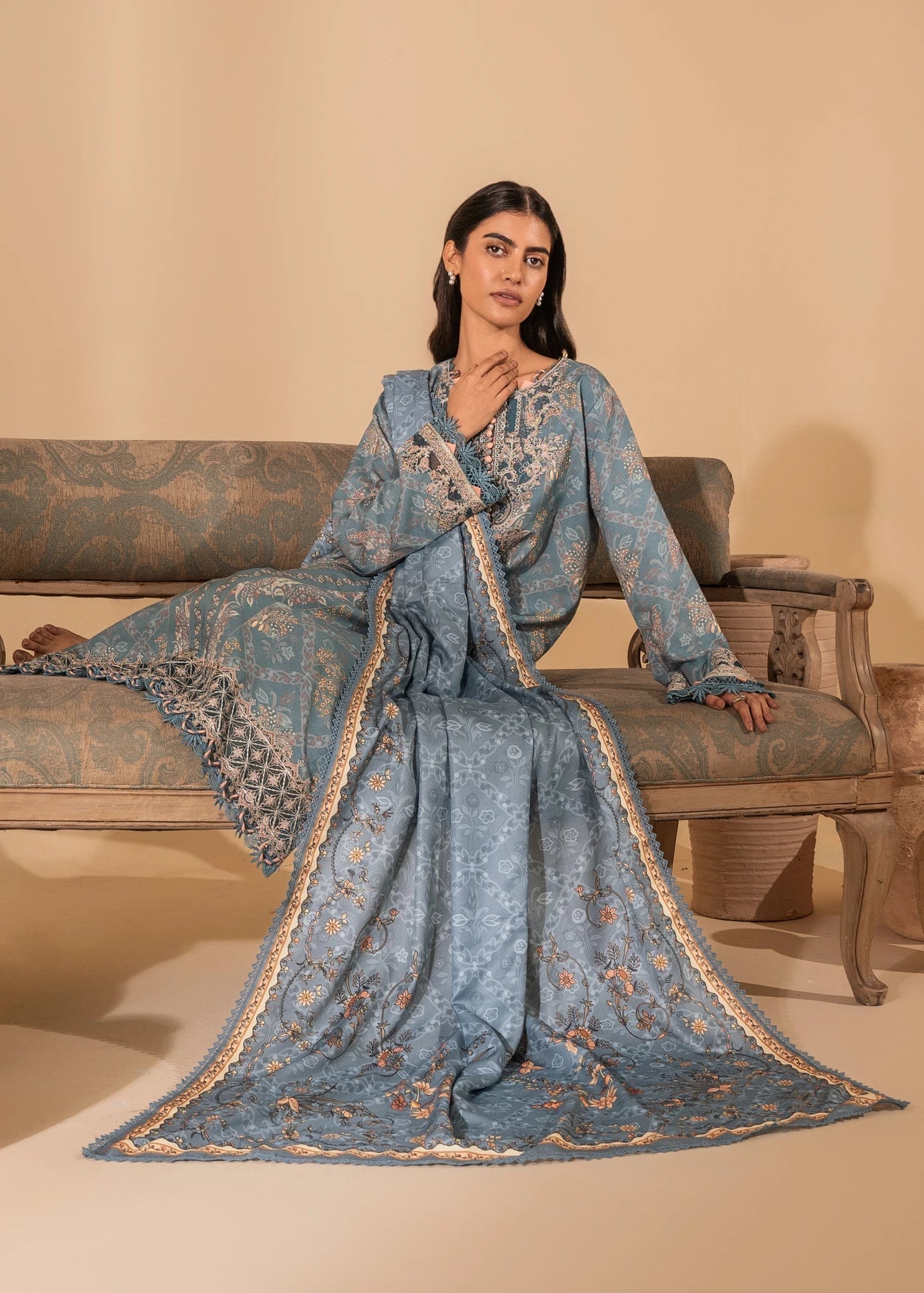 Nureh | Shades of Winter | SERENA (AZ-05) by Designer Nureh - House of Maryam - Pakistani Designer Ethnic Wear in {{ shop.shopifyCountryName }}