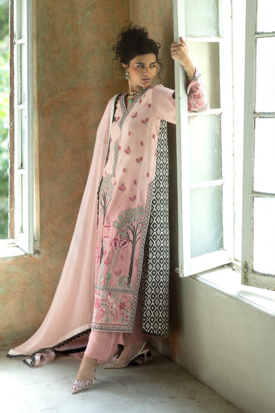 Zainab Chottani | Summer Edition 26 | Blush Serenade Long Shirt