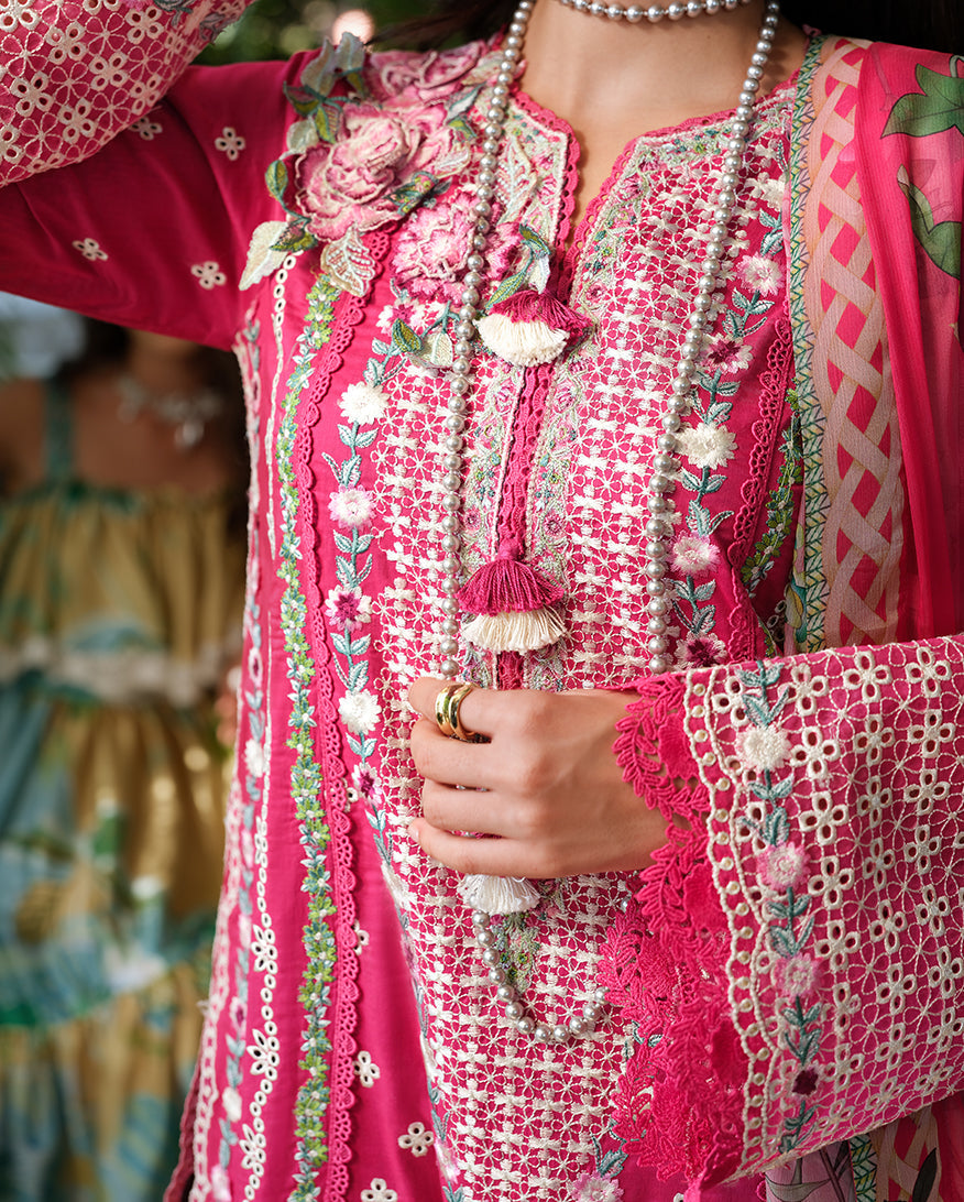 Mushq | Amoi Luxury Lawn | Blushing Rose, image 3