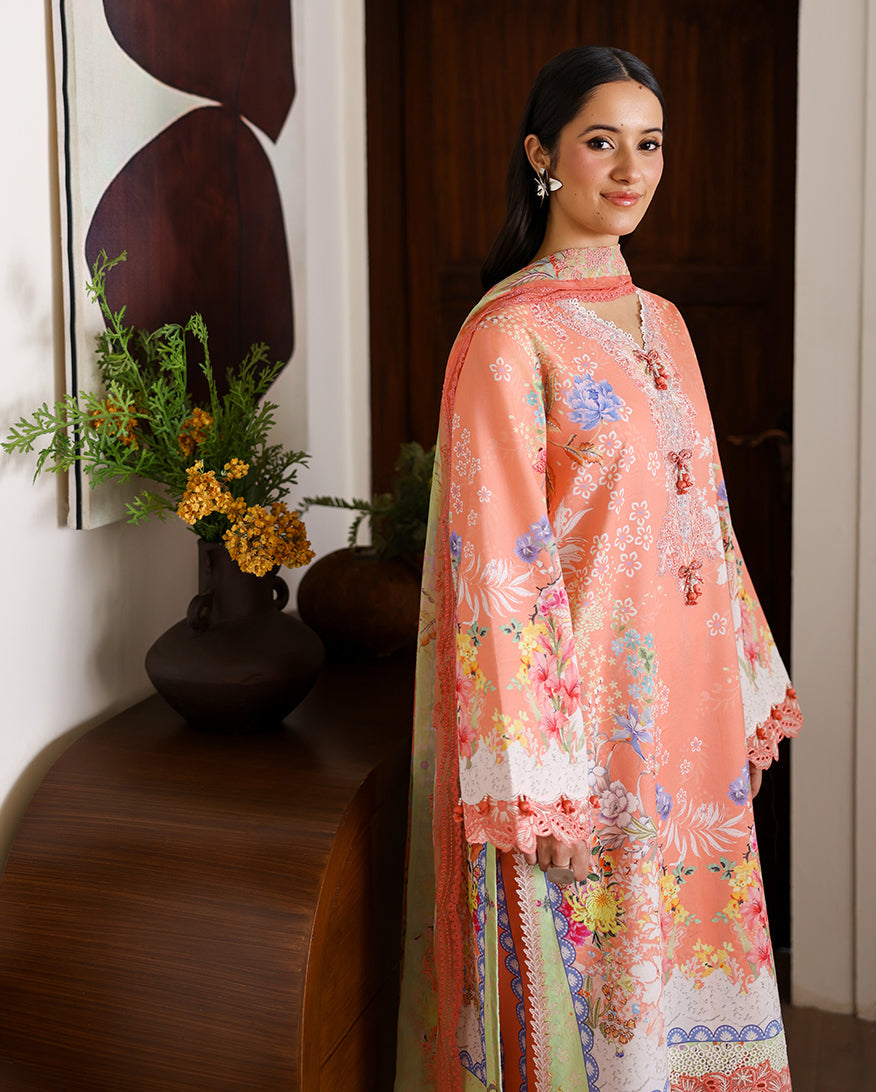 Roheenaz | Sunlit Tales Printed Embroidered Edit | Blush tale-4