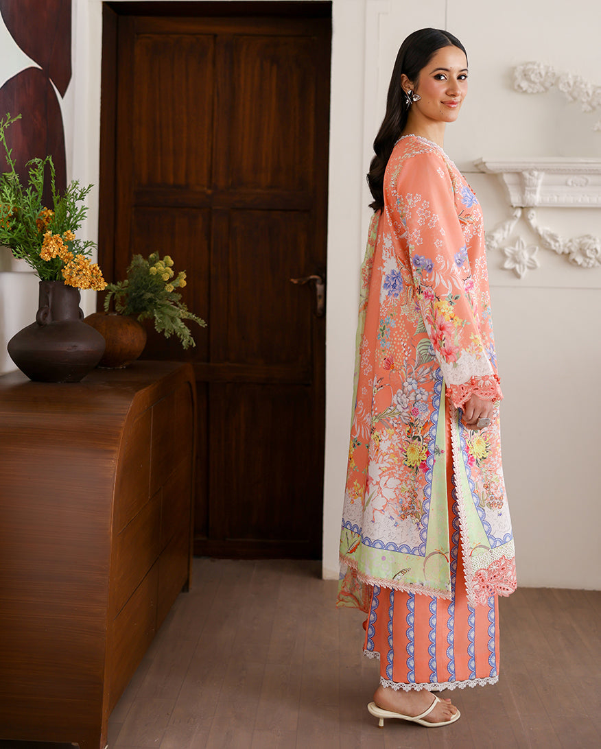 Roheenaz | Sunlit Tales Printed Embroidered Edit | Blush tale-2