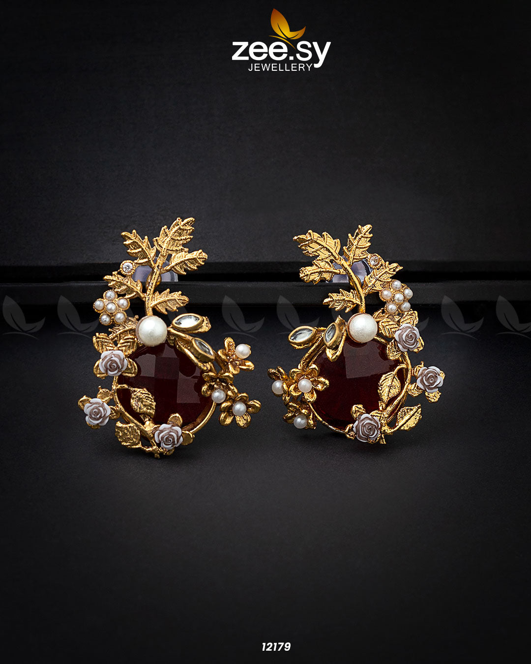 Bract Earrings -  Zeesy Earrings - Original Designer Dress - House of Maryam