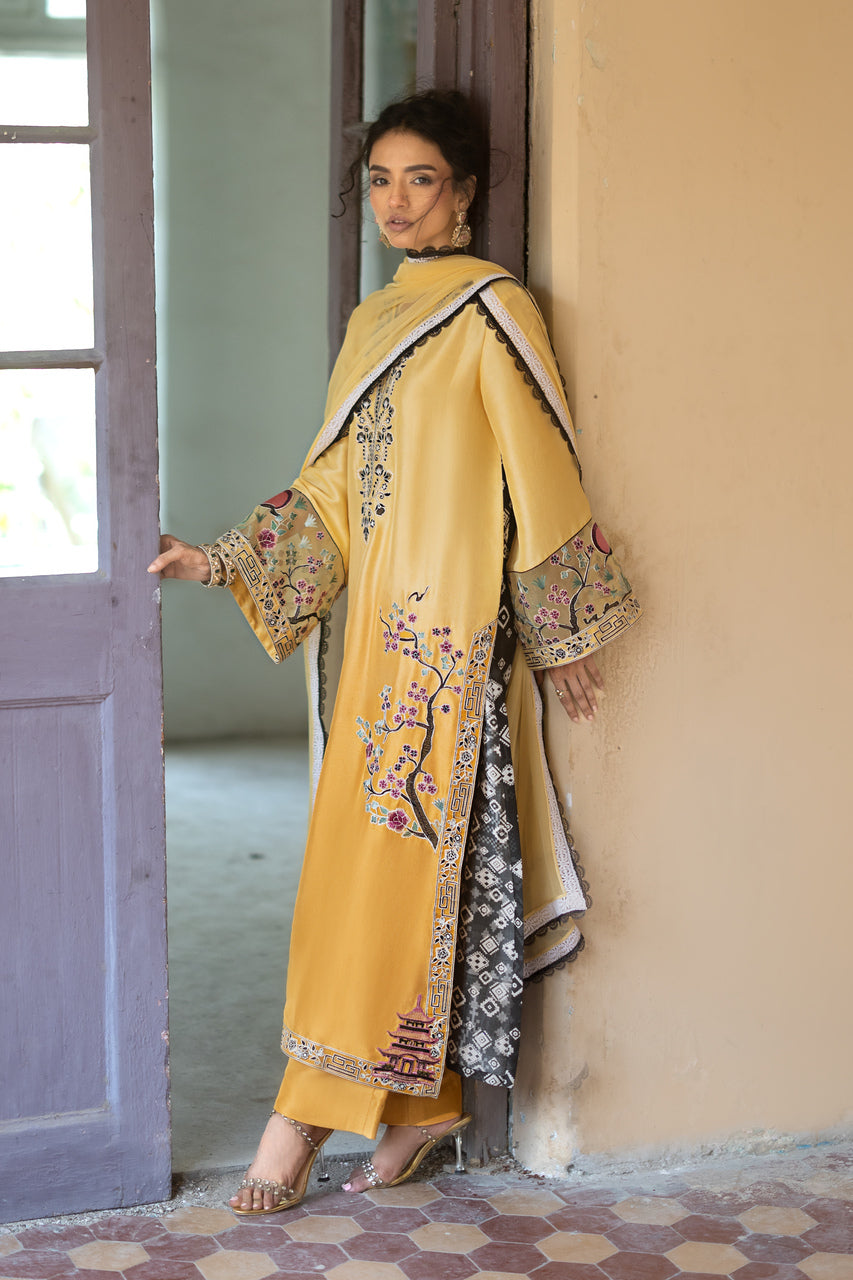 Zainab Chottani | Summer Edition 26 |Butter Yellow-6
