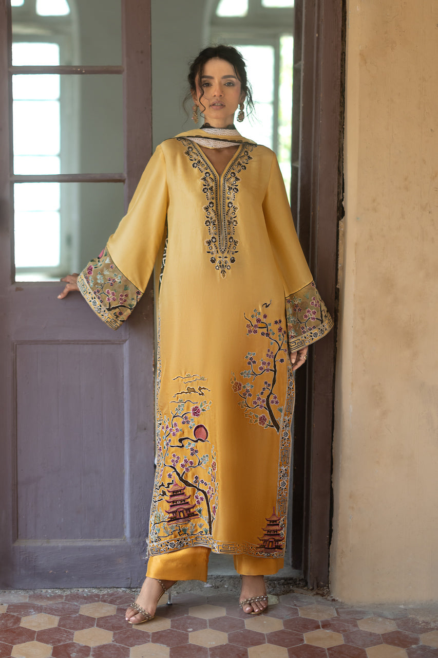 Zainab Chottani | Summer Edition 26 |Butter Yellow-7