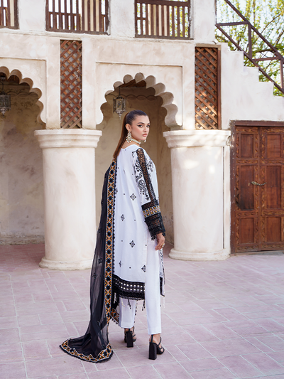Zebtan | Zeenat Luxury Lawn Eid Collection | ZL 10 -  Zebtan Luxury - Original Designer Dress - House of Maryam