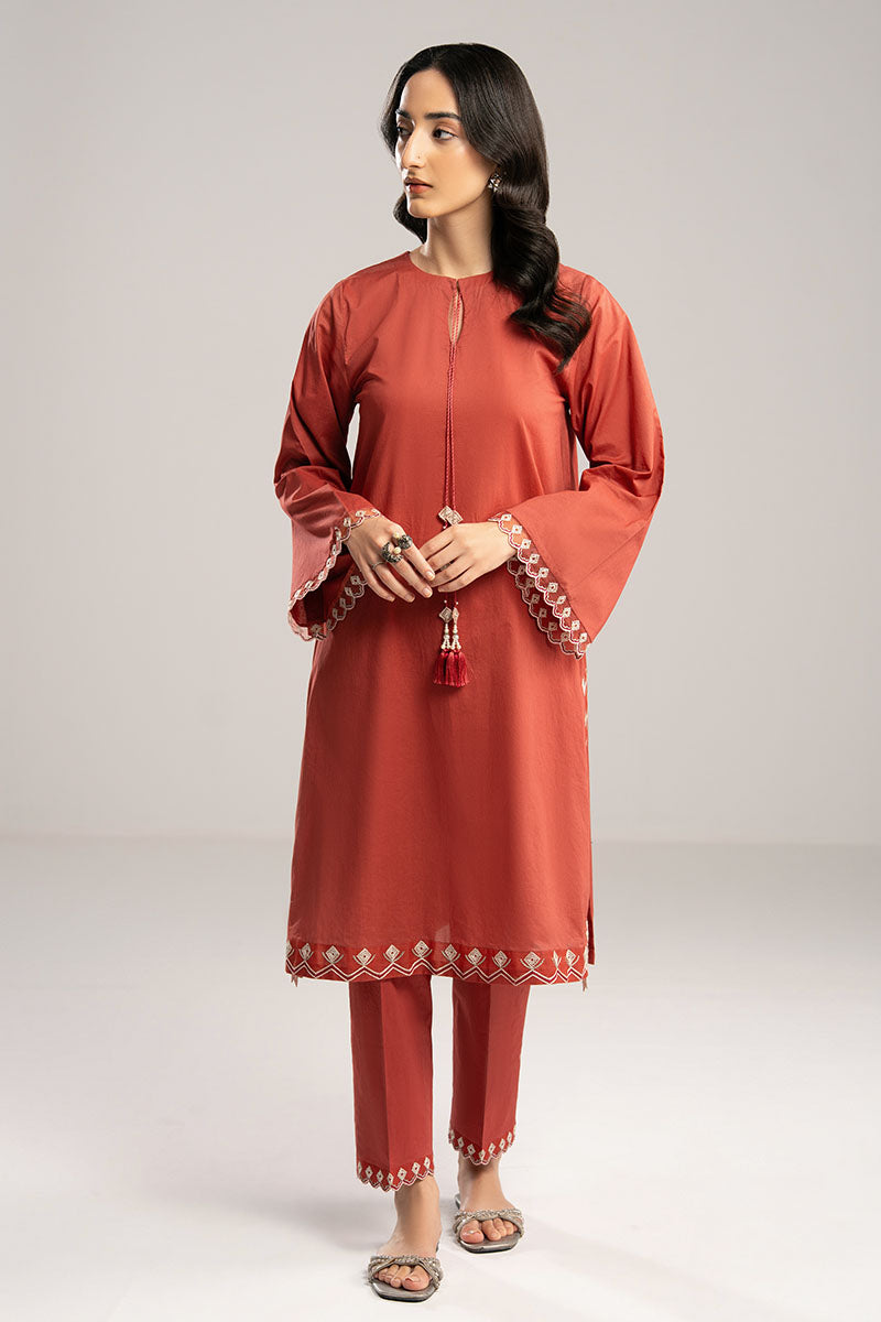 Cross Stitch | Exclusive Pret | Autumn Glaze-2PC (Shirt & Trouser)-1