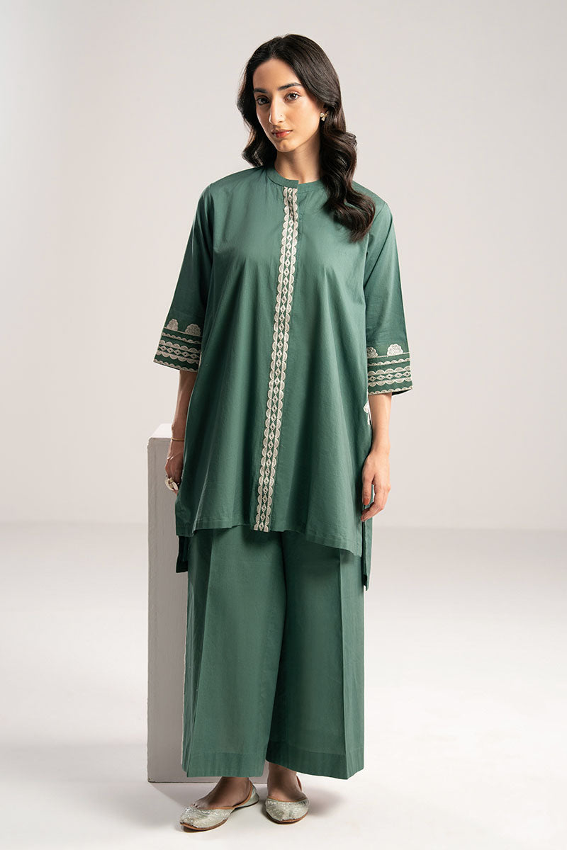 Cross Stitch | Exclusive Pret | Azure Charm-2PC (Shirt & Trouser)