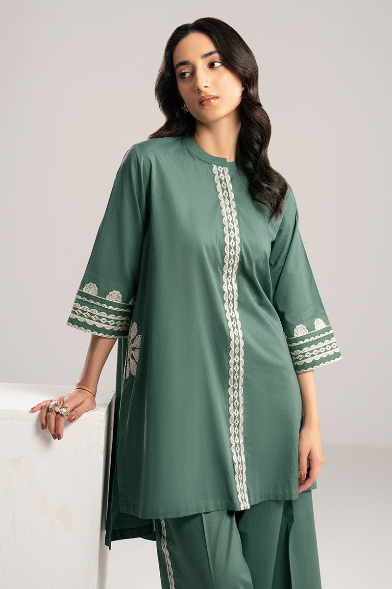 Cross Stitch | Exclusive Pret | Azure Charm-2PC (Shirt & Trouser), image 3