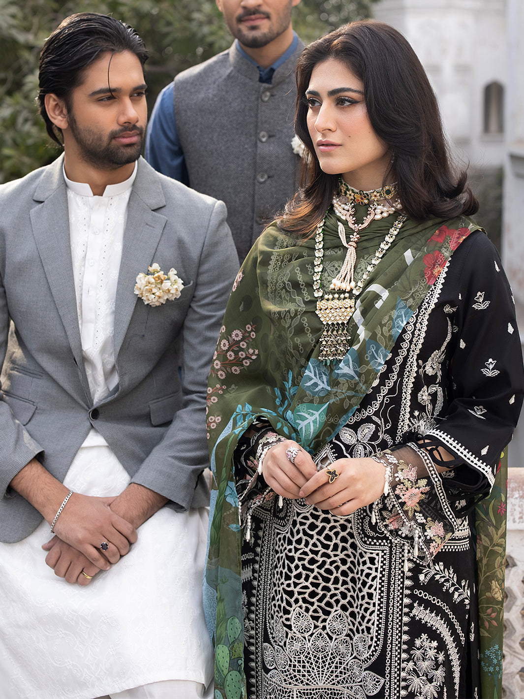 Mahnur | Mahrukh Luxury Lawn 24 | CAMELIA -  Mahnur Luxury - Original Designer Dress - House of Maryam