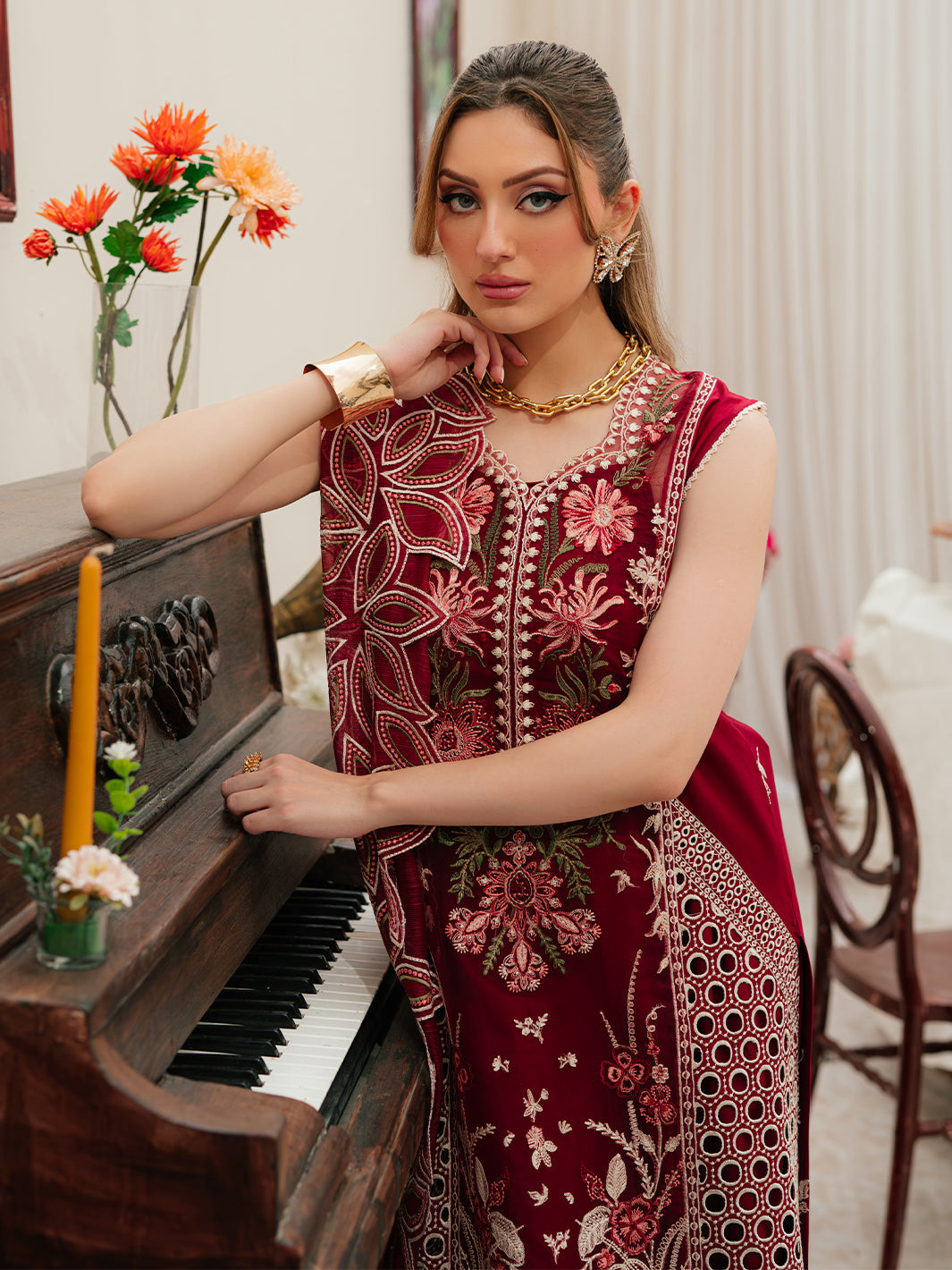 Mahnur | Allenura Luxury Lawn 24 | CELESTIAL -  Mahnur Luxury - Original Designer Dress - House of Maryam