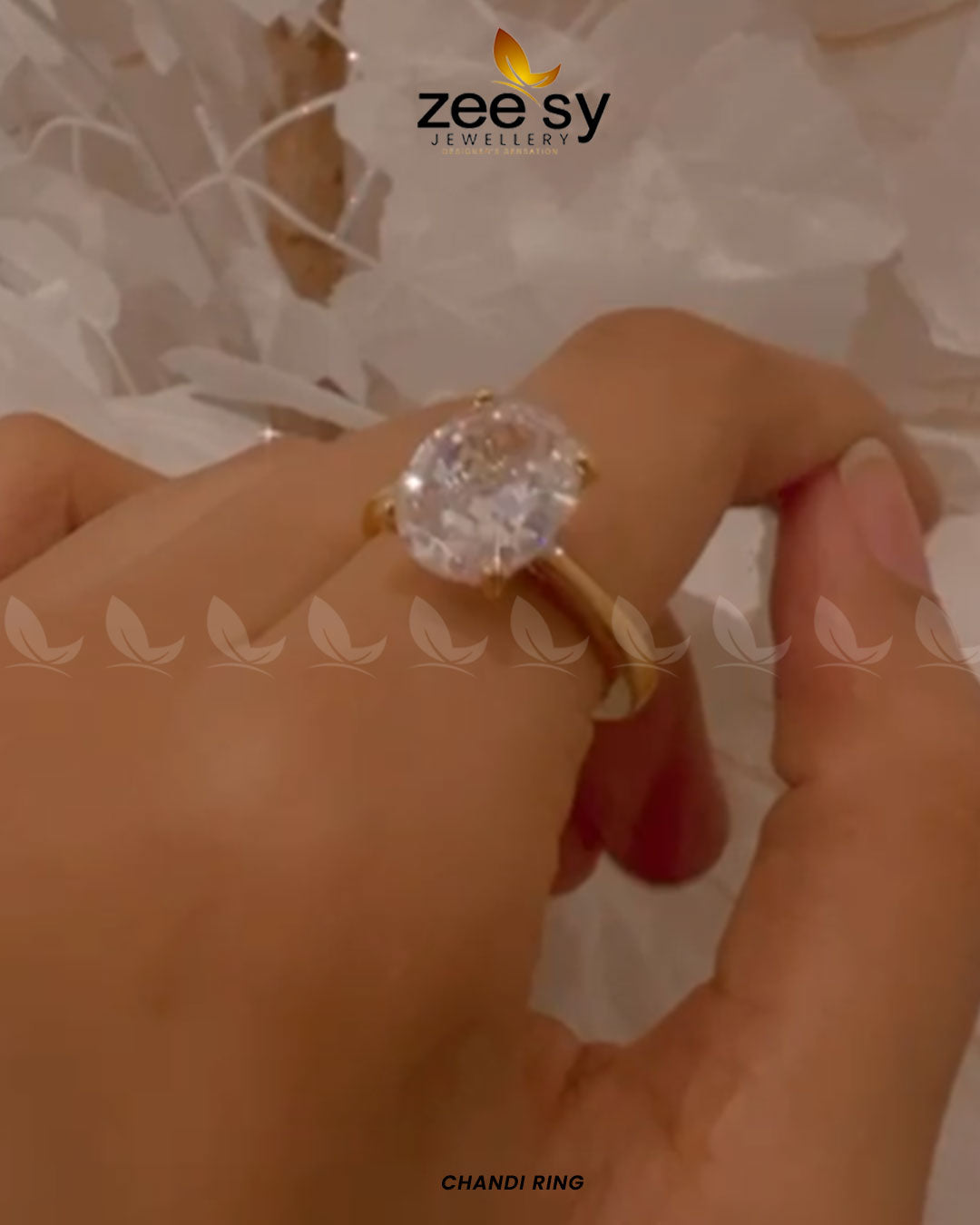 Chandi Ring -  Zeesy Rings - Original Designer Dress - House of Maryam