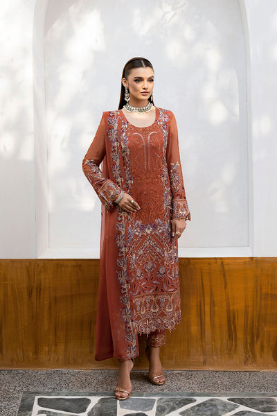 Ramsha | Chevron Chiffon Collection | A-1007 -  Ramsha Ladies Clothes - Original Designer Dress - House of Maryam