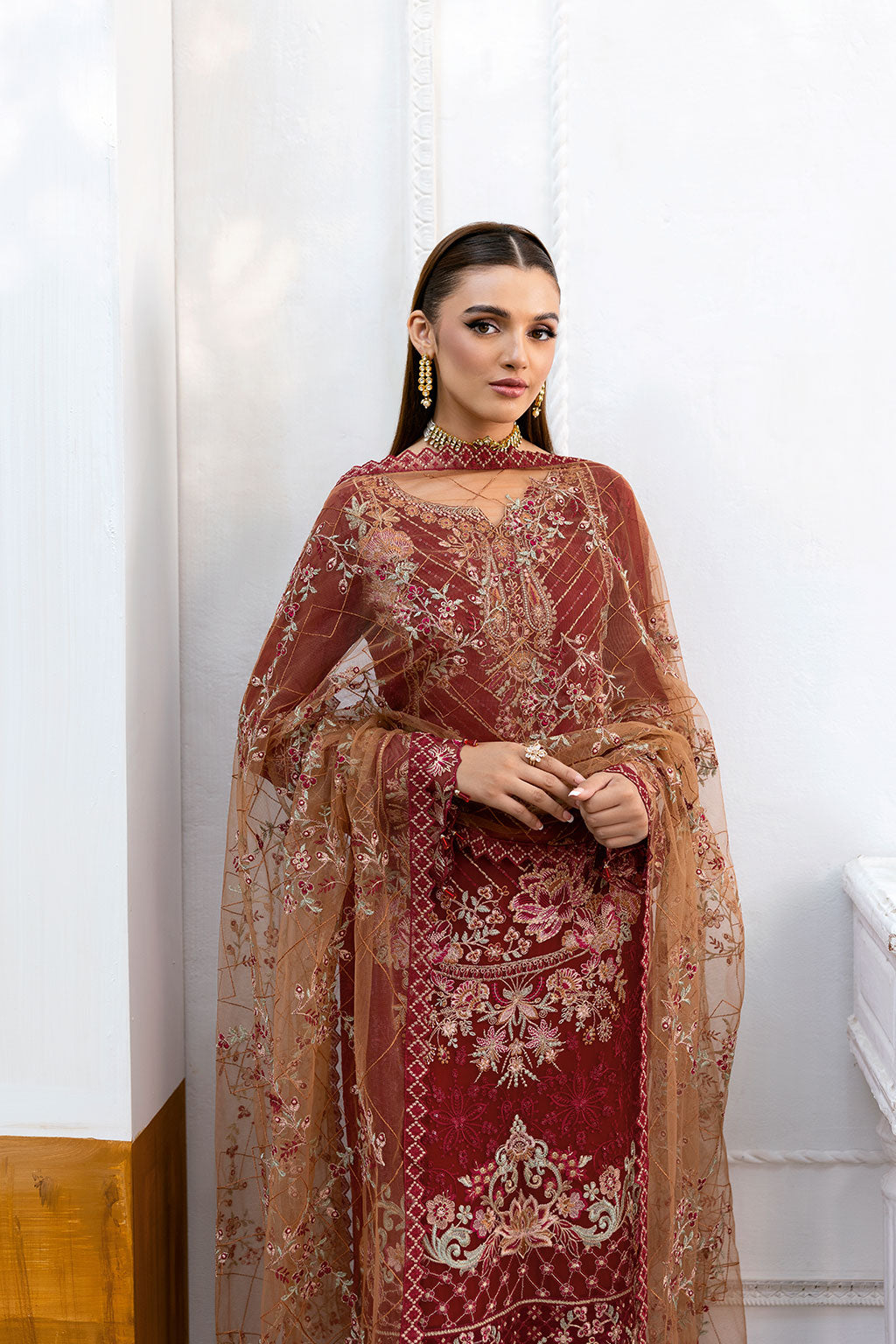 Ramsha | Chevron Chiffon Collection | A-1010 -  Ramsha Ladies Clothes - Original Designer Dress - House of Maryam