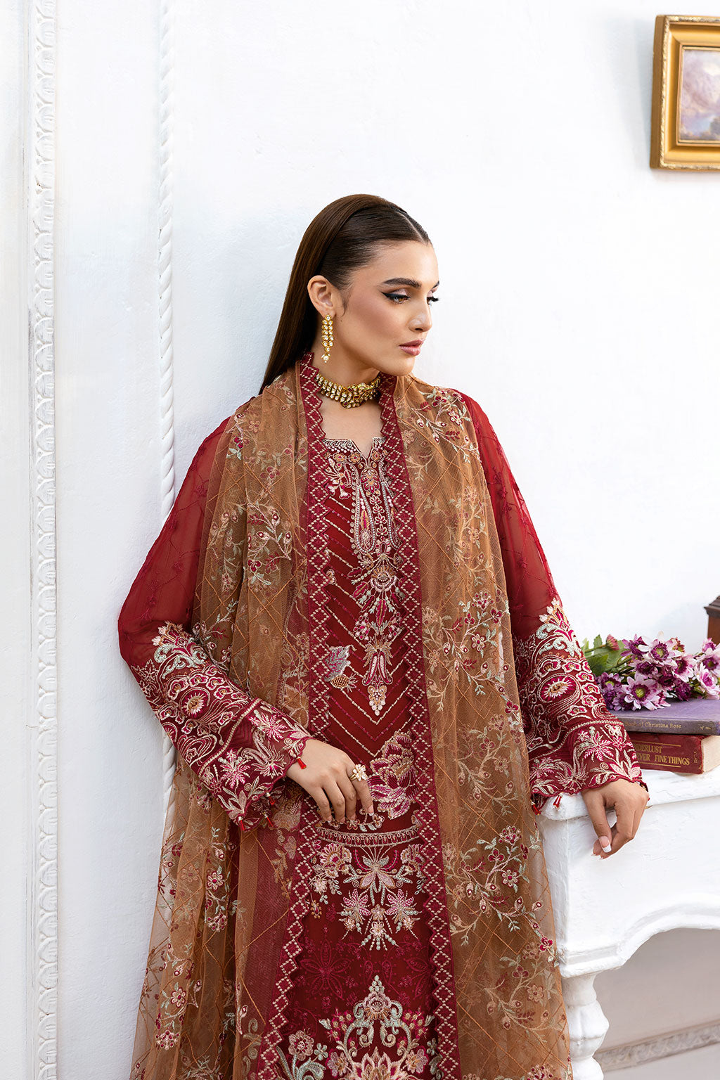 Ramsha | Chevron Chiffon Collection | A-1010 -  Ramsha Ladies Clothes - Original Designer Dress - House of Maryam