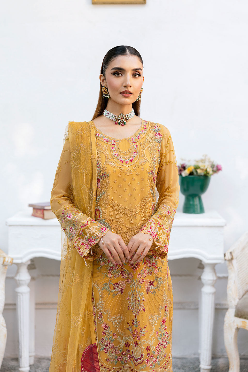 Ramsha | Chevron Chiffon Collection | A-1004 -  Ramsha Ladies Clothes - Original Designer Dress - House of Maryam