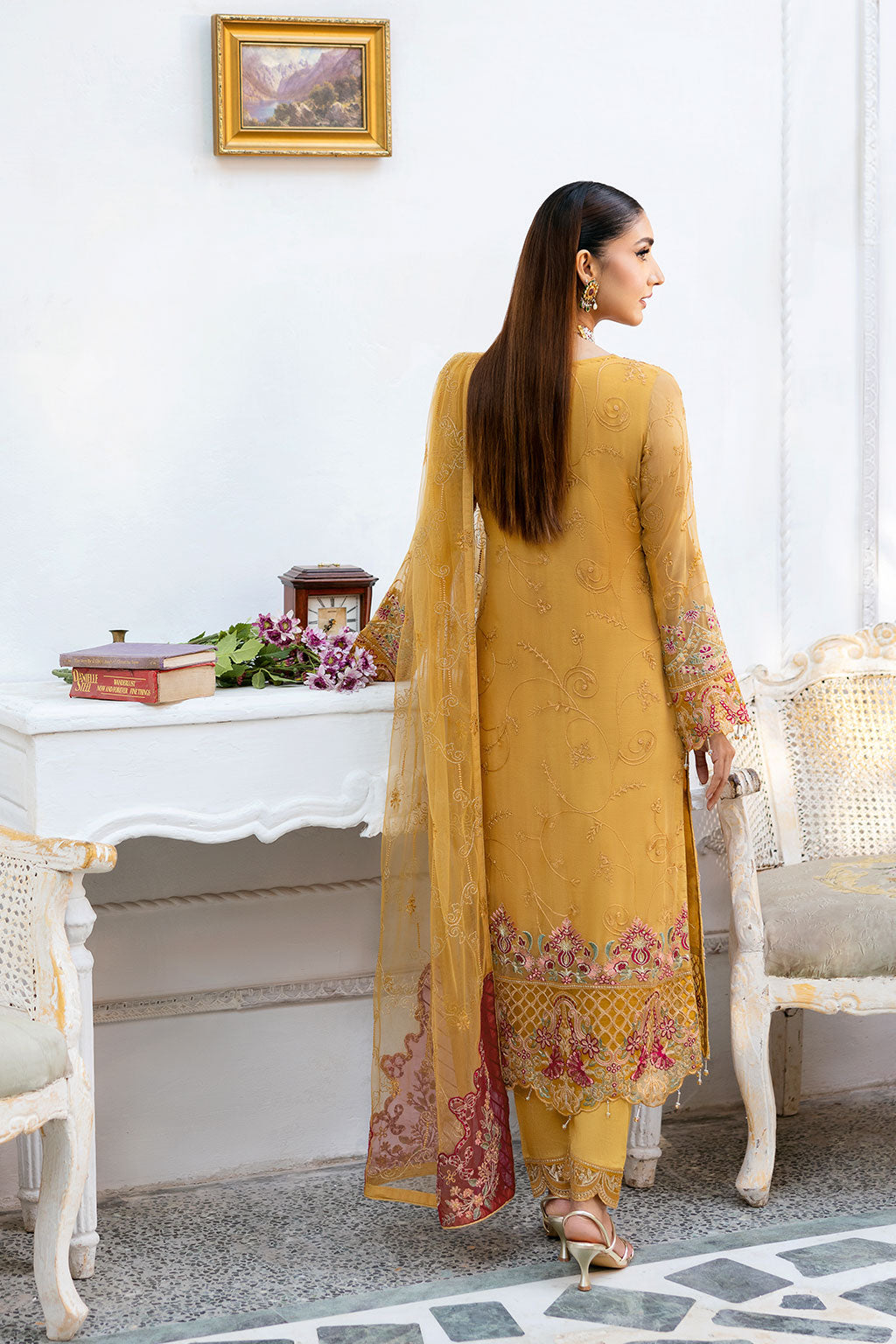 Ramsha | Chevron Chiffon Collection | A-1004 -  Ramsha Ladies Clothes - Original Designer Dress - House of Maryam