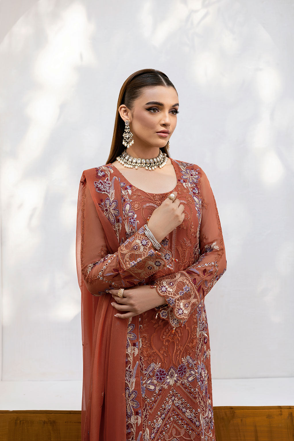 Ramsha | Chevron Chiffon Collection | A-1007 -  Ramsha Ladies Clothes - Original Designer Dress - House of Maryam