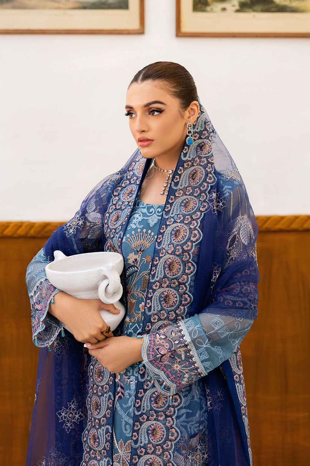Ramsha | Chevron Chiffon Collection | A-1012 -  Ramsha Ladies Clothes - Original Designer Dress - House of Maryam