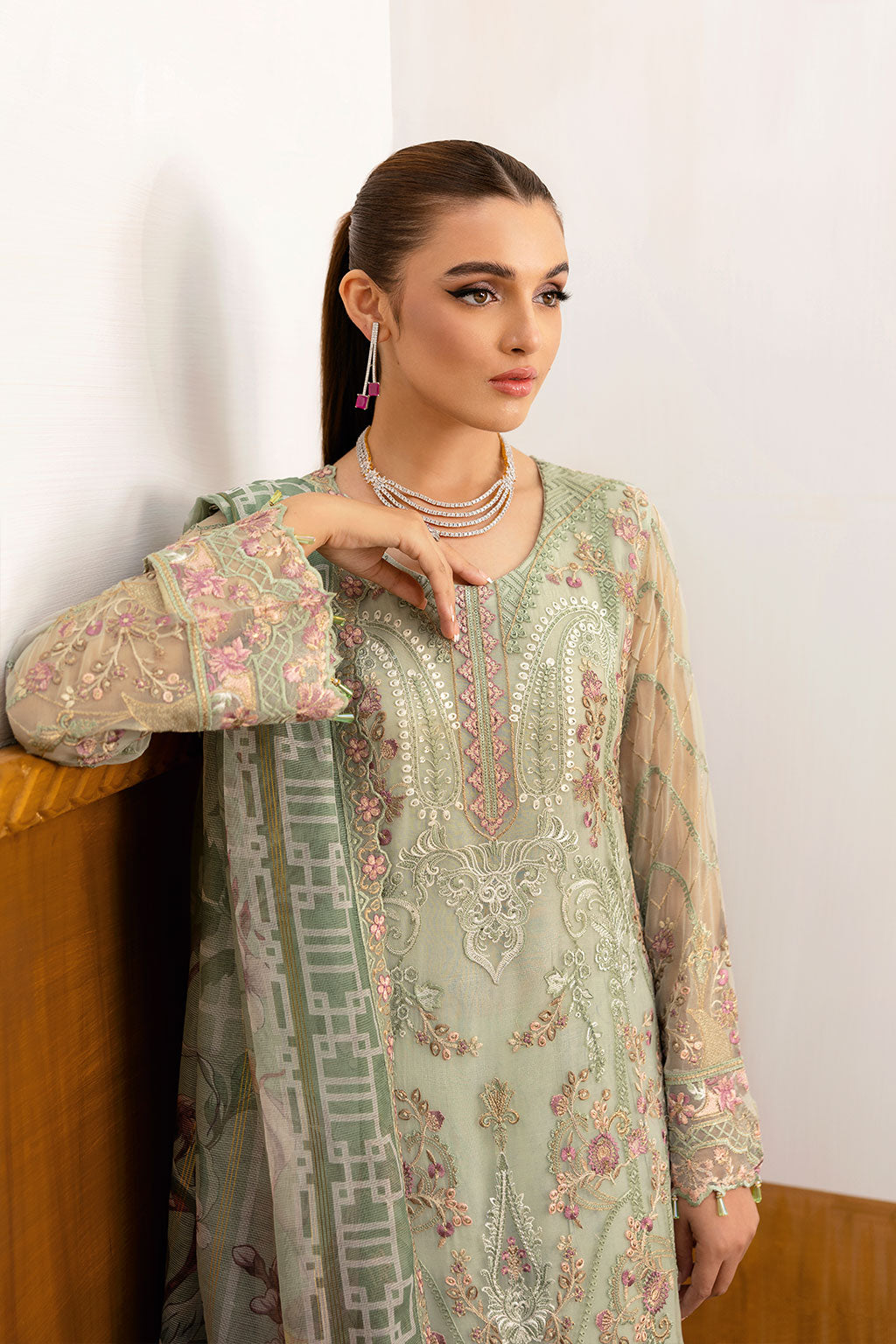 Ramsha | Chevron Chiffon Collection | A-1003 -  Ramsha Ladies Clothes - Original Designer Dress - House of Maryam