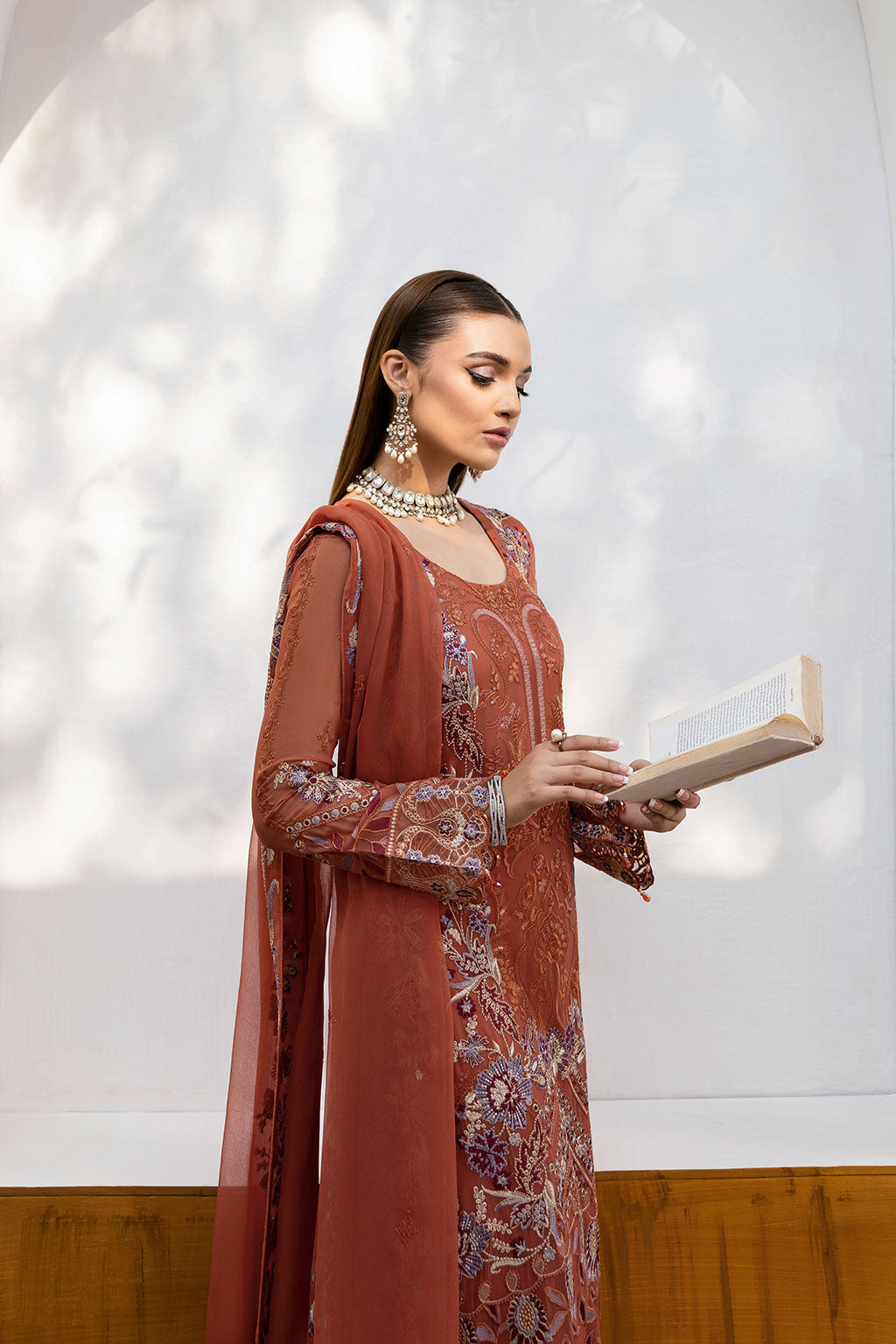 Ramsha | Chevron Chiffon Collection | A-1007 -  Ramsha Ladies Clothes - Original Designer Dress - House of Maryam