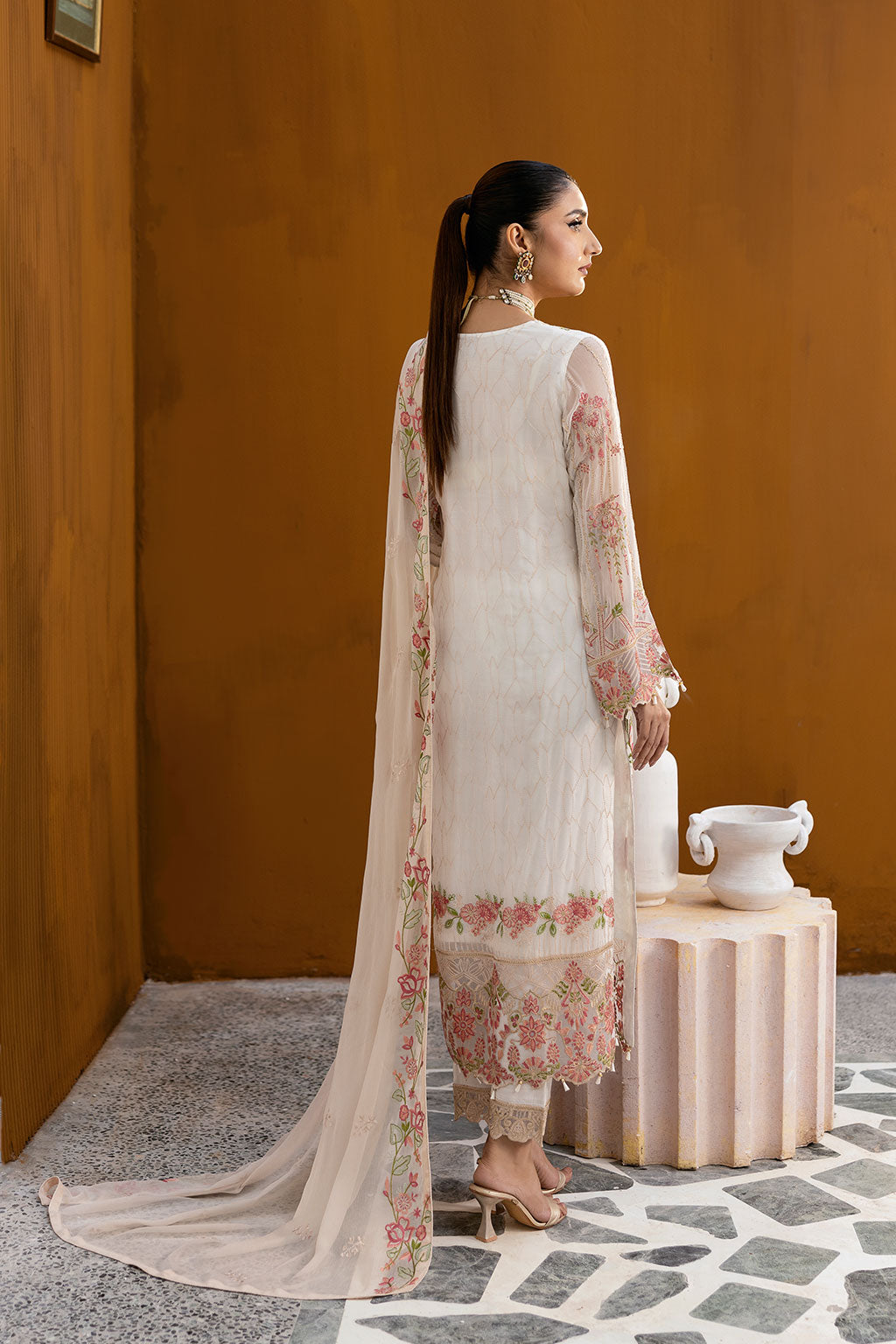 Ramsha | Chevron Chiffon Collection | A-1011 -  Ramsha Ladies Clothes - Original Designer Dress - House of Maryam