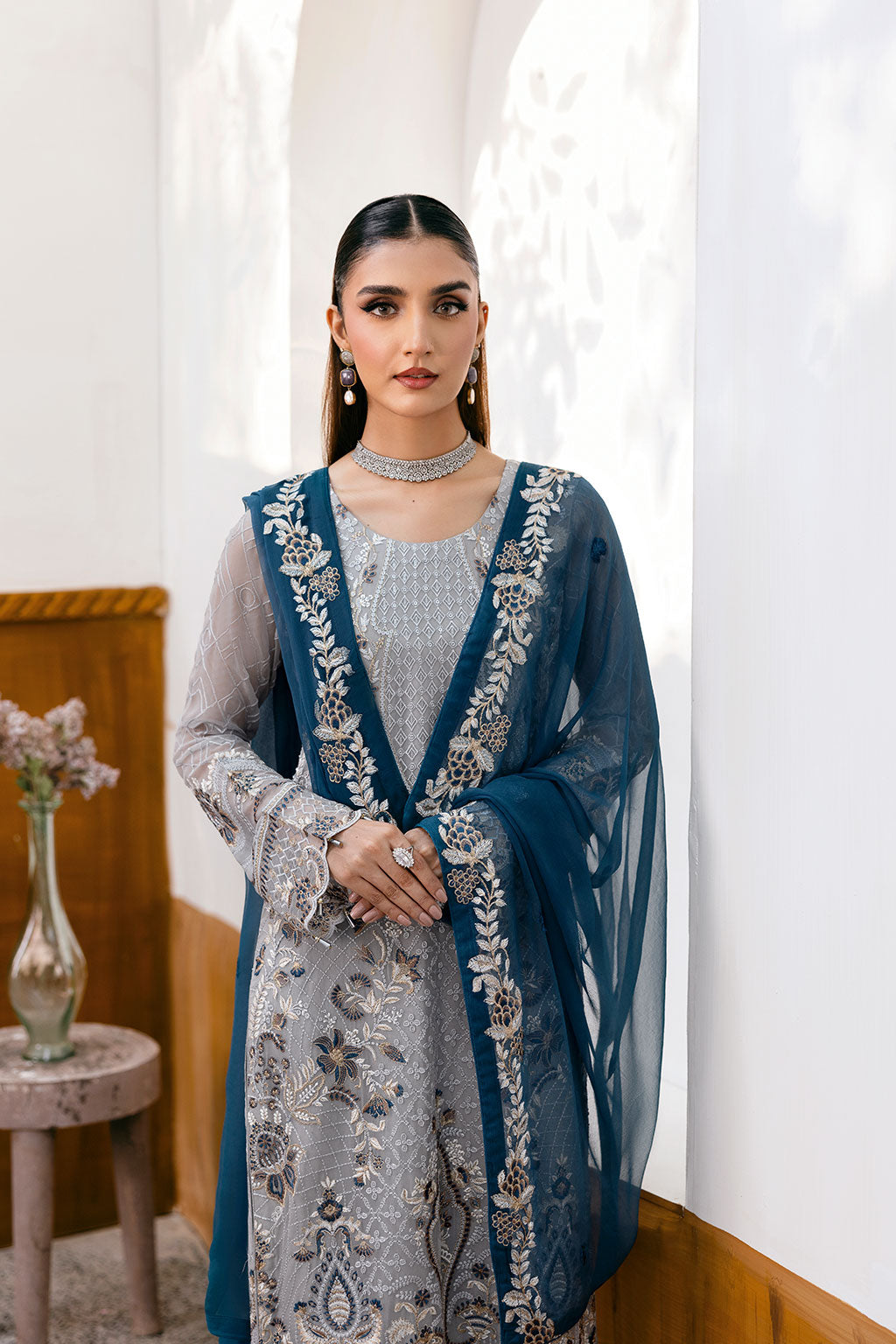 Ramsha | Chevron Chiffon Collection |A-1001 -  Ramsha Ladies Clothes -  House of Maryam