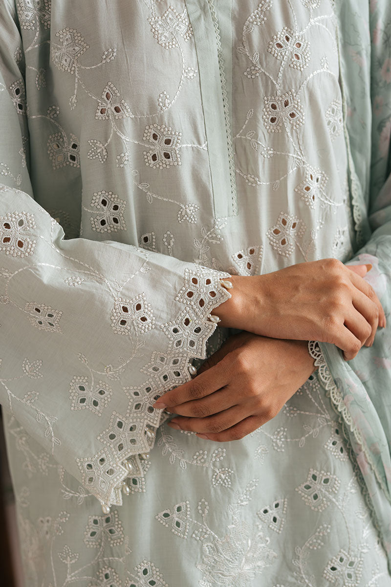 Cross Stitch | Exclusive Pret | Floral Garland-3PC (Shirt, Trouser & Dupatta)