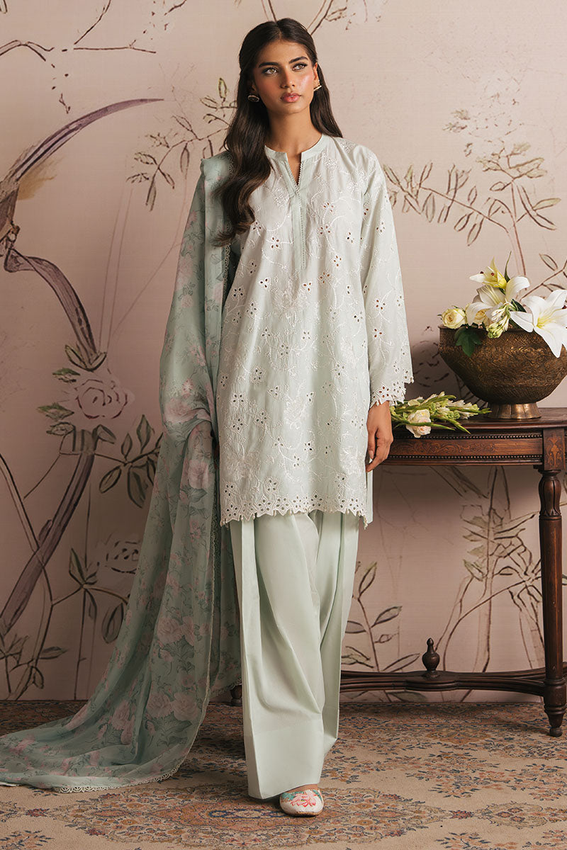 Cross Stitch | Exclusive Pret | Floral Garland-3PC (Shirt, Trouser & Dupatta)-1
