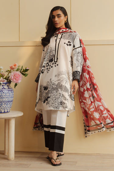 Zara Shahjahn | Coco Prints 24 | D8 -  Zara Shahjahan Casuals - Original Designer Dress - House of Maryam