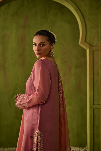 Dhanak | Festive Formals | SS24DU-3193 PINK 3Pcs -  Saffron Formal - Original Designer Dress - House of Maryam