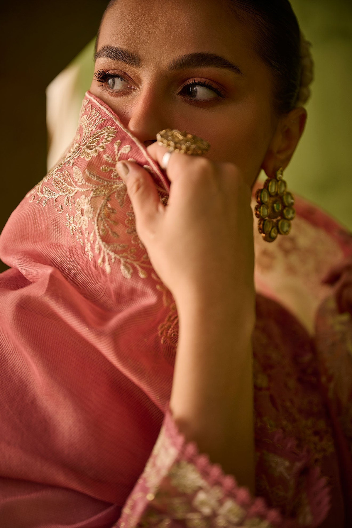 Dhanak | Festive Formals | SS24DU-3193 PINK 3Pcs -  Saffron Formal - Original Designer Dress - House of Maryam