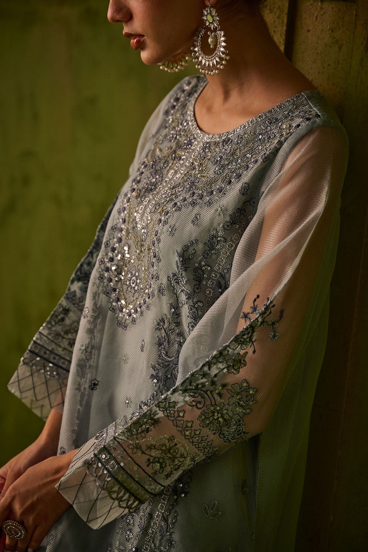 Dhanak | Festive Formals | SS24DU-3196 BLUE 3Pcs -  Dhanak Formal - Original Designer Dress - House of Maryam