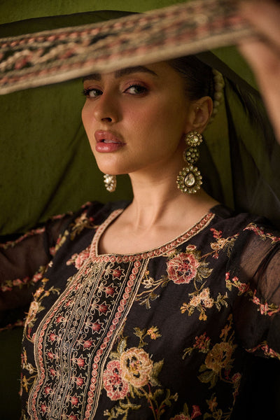 Dhanak | Festive Formals | SS24DU-3192 BLACK 3Pcs -  Dhanak Formal - Original Designer Dress - House of Maryam