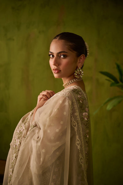 Dhanak | Festive Formals | SS24DU-3194 BEIGE 3Pcs -  Dhanak Luxury - Original Designer Dress - House of Maryam